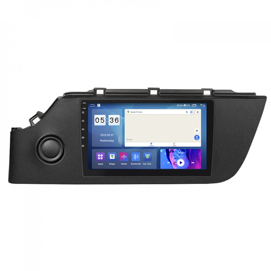 Штатная магнитола Lesko для Kia Rio IV Рестайлинг 2020-н.в. экран 9" 4/64Gb CarPlay 4G Wi-Fi GPS Prime
