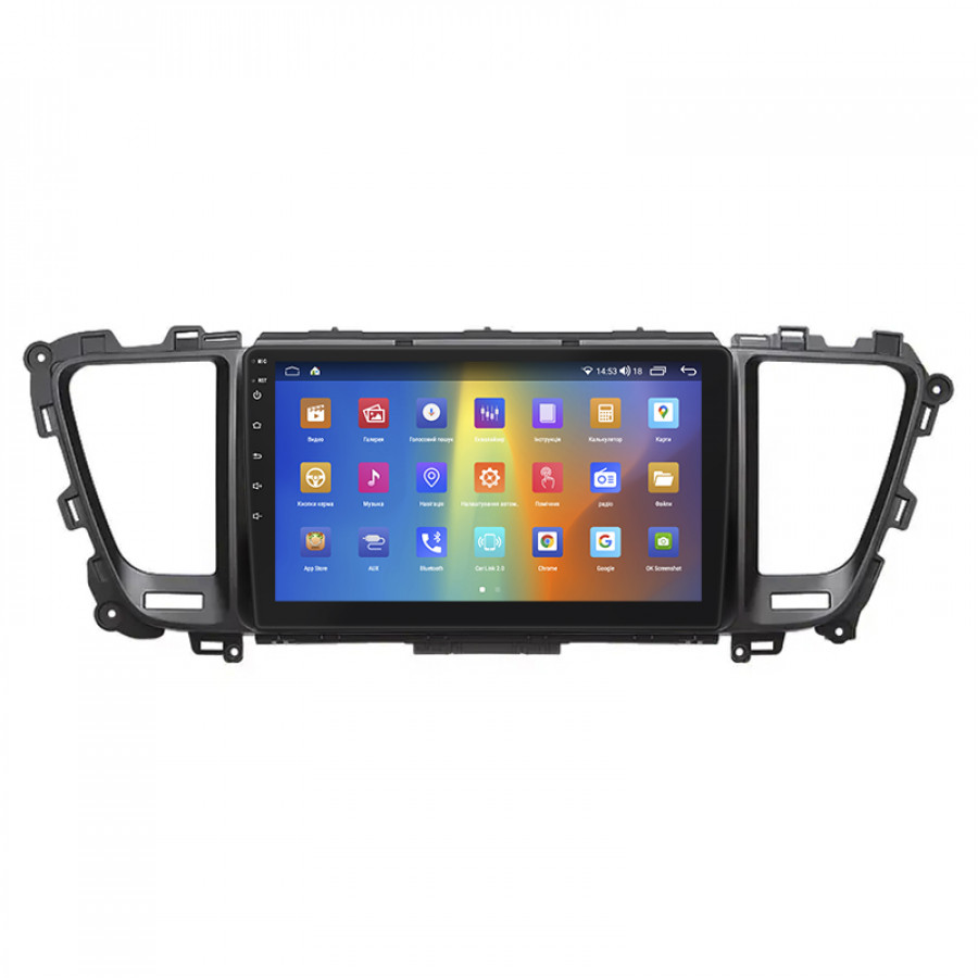 Штатная магнитола Lesko для Kia Sedona III 2014-2021 экран 9" 2/32Gb CarPlay 4G Wi-Fi GPS Prime