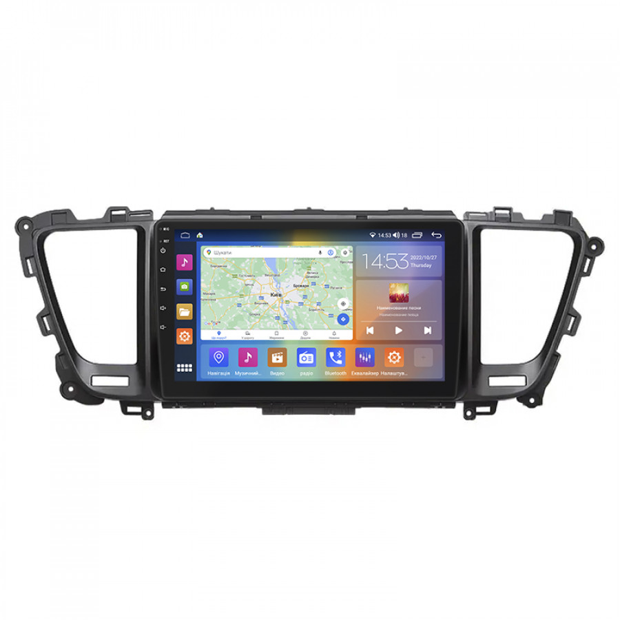 Штатная магнитола Lesko для Kia Sedona III 2014-2021 экран 9" 4/64Gb CarPlay 4G Wi-Fi GPS Prime