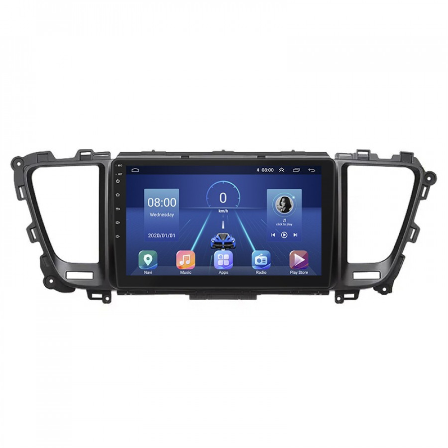 Штатная магнитола Lesko для Kia Sedona III 2014-2021 экран 9" 6/128Gb 4G Wi-Fi GPS Top