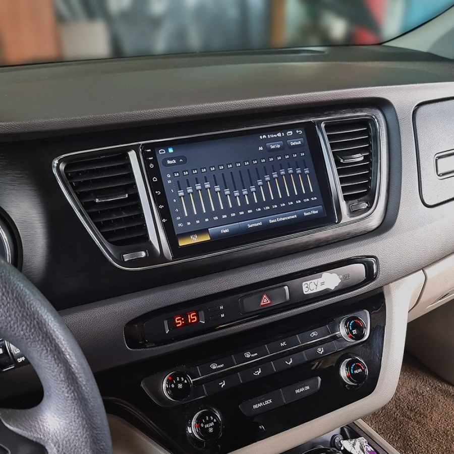 Штатная магнитола Lesko для Kia Sedona III 2014-2021 экран 9" 6/128Gb 4G Wi-Fi GPS Top