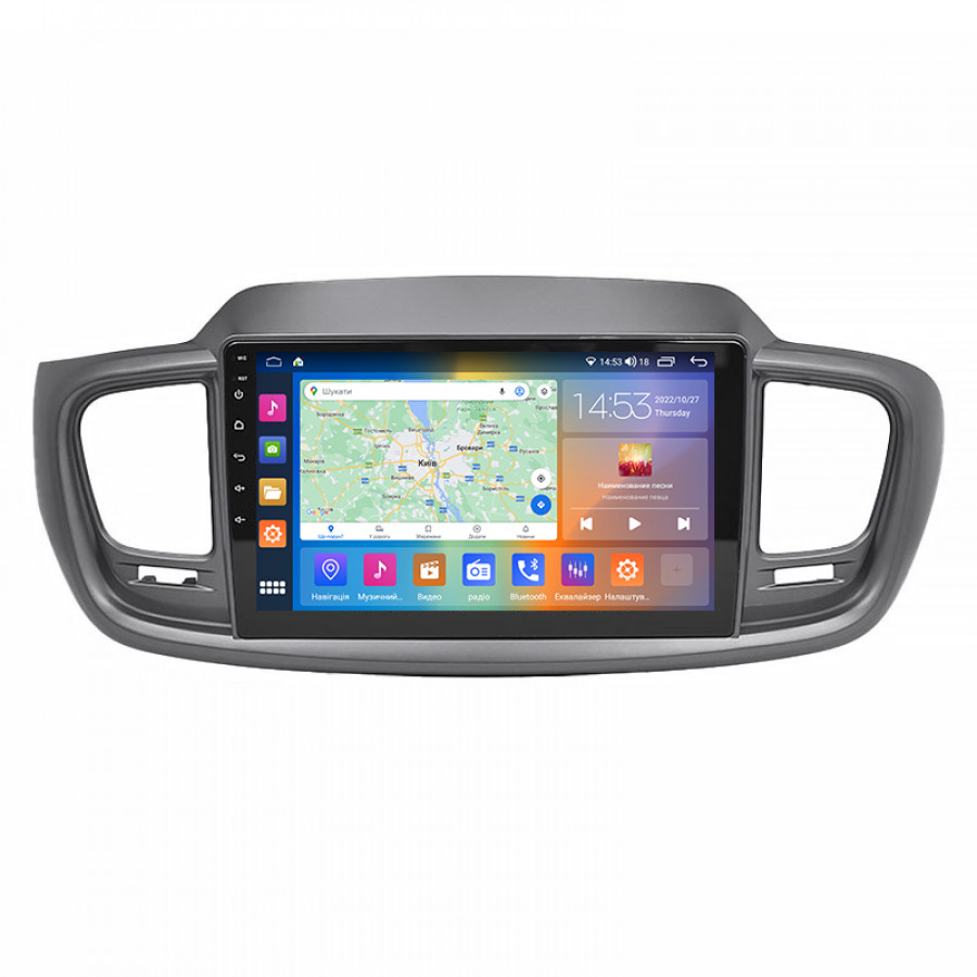 Штатная магнитола Lesko для Kia Sorento III Prime 2014-2017 экран 10" 4/64Gb CarPlay 4G Wi-Fi GPS Prime