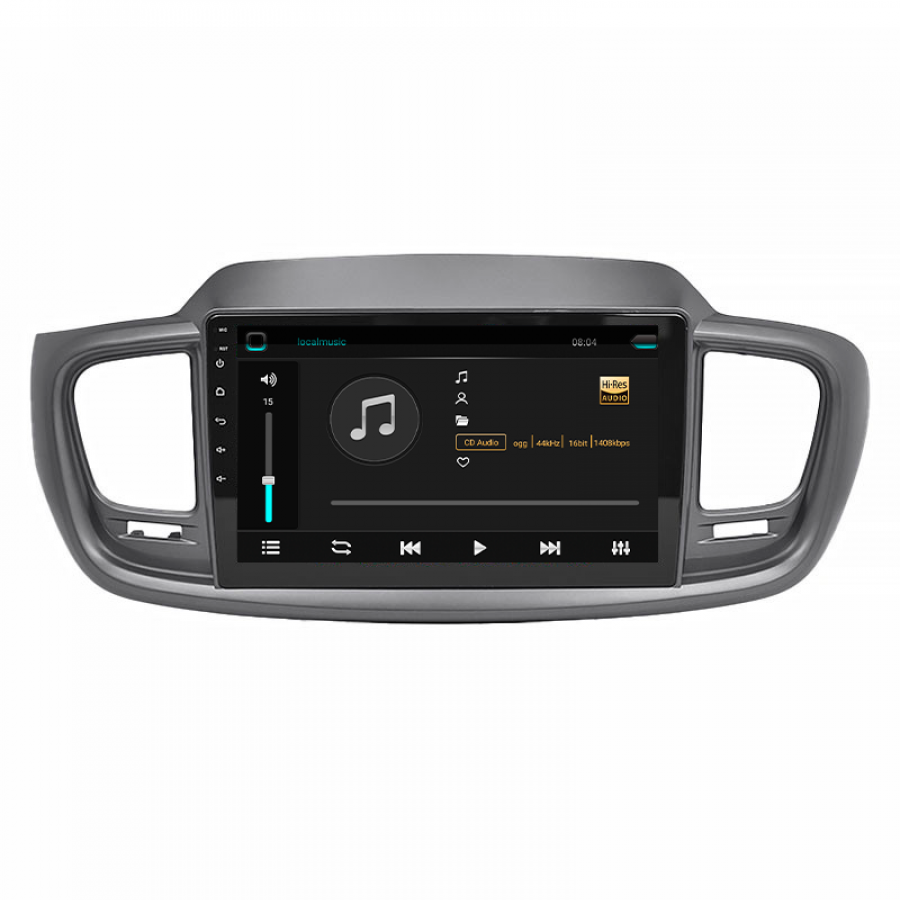 Штатная магнитола Lesko для Kia Sorento III Prime 2014-2017 экран 10" 2/32Gb 4G Wi-Fi GPS Top