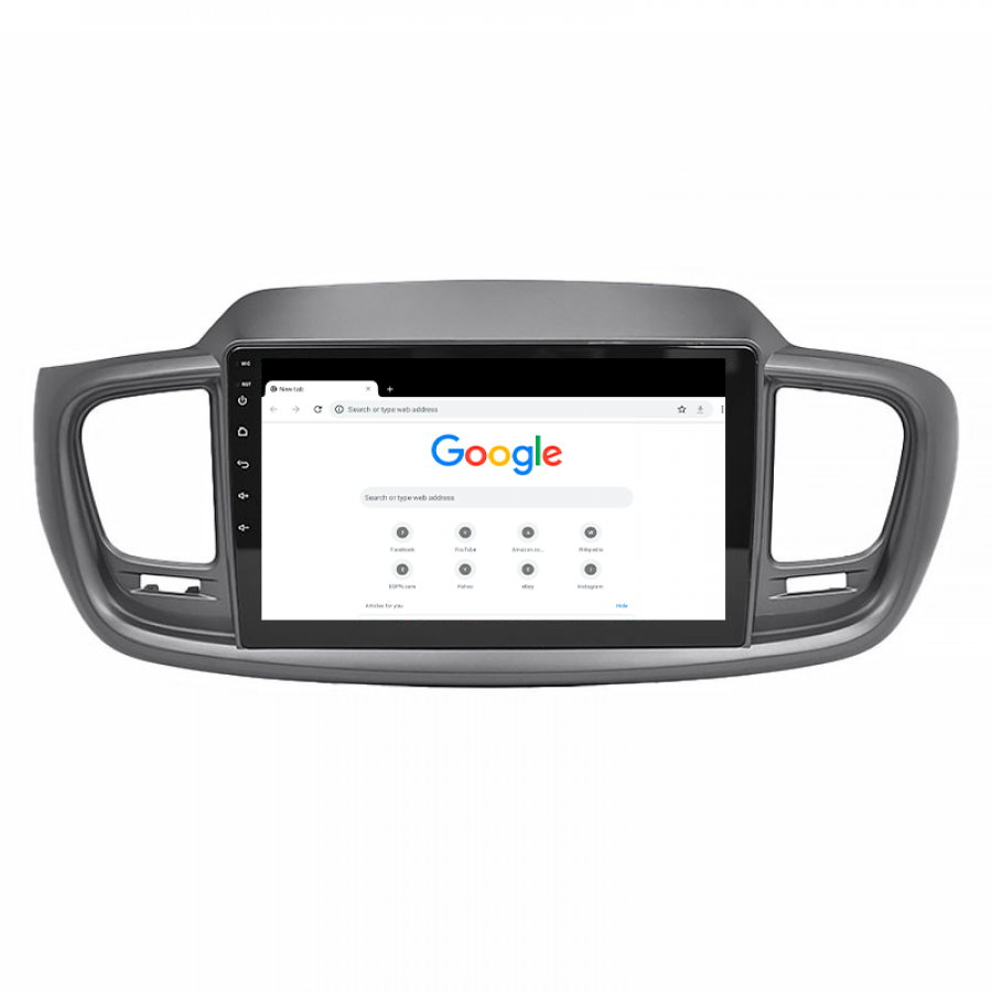 Штатная магнитола Lesko для Kia Sorento III Prime 2014-2017 экран 10" 2/32Gb 4G Wi-Fi GPS Top