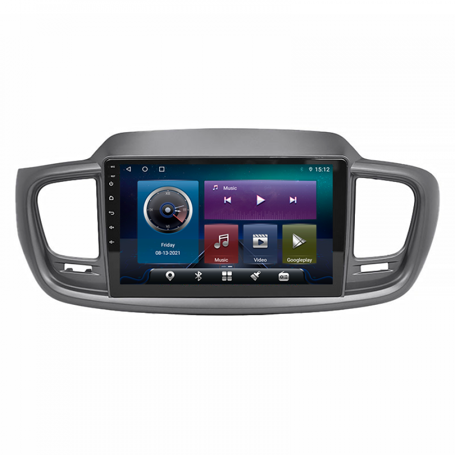 Штатная магнитола Lesko для Kia Sorento III Prime 2014-2017 экран 10" 4/32Gb 4G Wi-Fi GPS Top