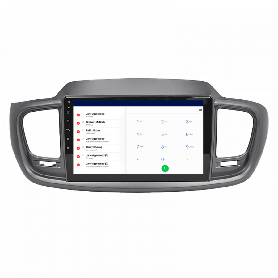 Штатная магнитола Lesko для Kia Sorento III Prime 2014-2017 экран 10" 4/32Gb 4G Wi-Fi GPS Top