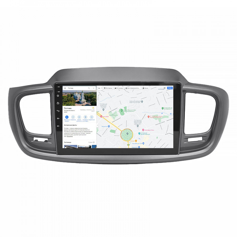 Штатная магнитола Lesko для Kia Sorento III Prime 2014-2017 экран 10" 4/64Gb 4G Wi-Fi GPS Top