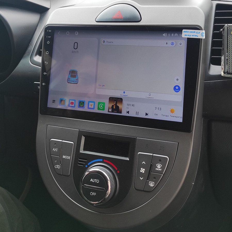 Штатная магнитола Lesko для Kia Soul I 2008-2011 экран 9" 2/32Gb CarPlay 4G Wi-Fi GPS Prime