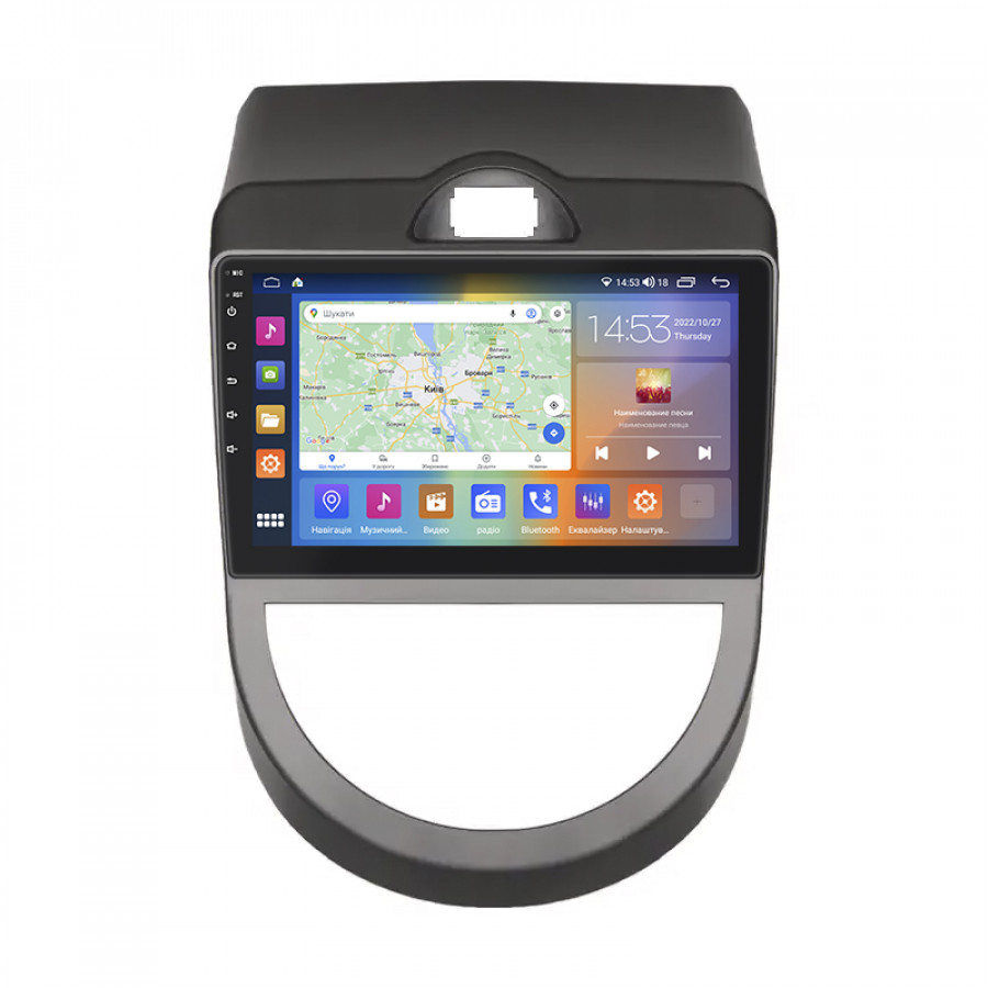 Штатная магнитола Lesko для Kia Soul I 2008-2011 экран 9" 4/64Gb CarPlay 4G Wi-Fi GPS Prime