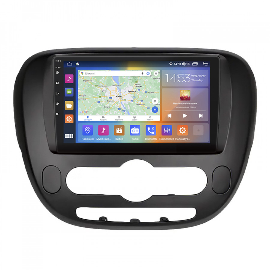 Штатная магнитола Lesko для Kia Soul II 2013-2016 экран 9" 2/32Gb CarPlay 4G Wi-Fi GPS Prime