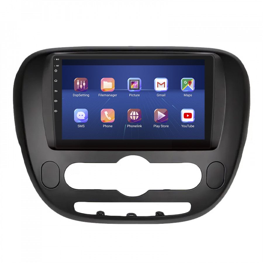 Штатная магнитола Lesko для Kia Soul II 2013-2016 экран 9" 4/64Gb 4G Wi-Fi GPS Top