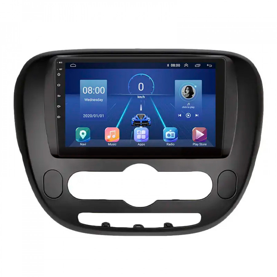 Штатная магнитола Lesko для Kia Soul II 2013-2016 экран 9" 6/128Gb 4G Wi-Fi GPS Top