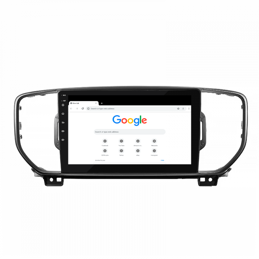 Штатная магнитола Lesko для Kia Sportage IV 2016-2018 экран 9" 2/32Gb Wi-Fi GPS Base