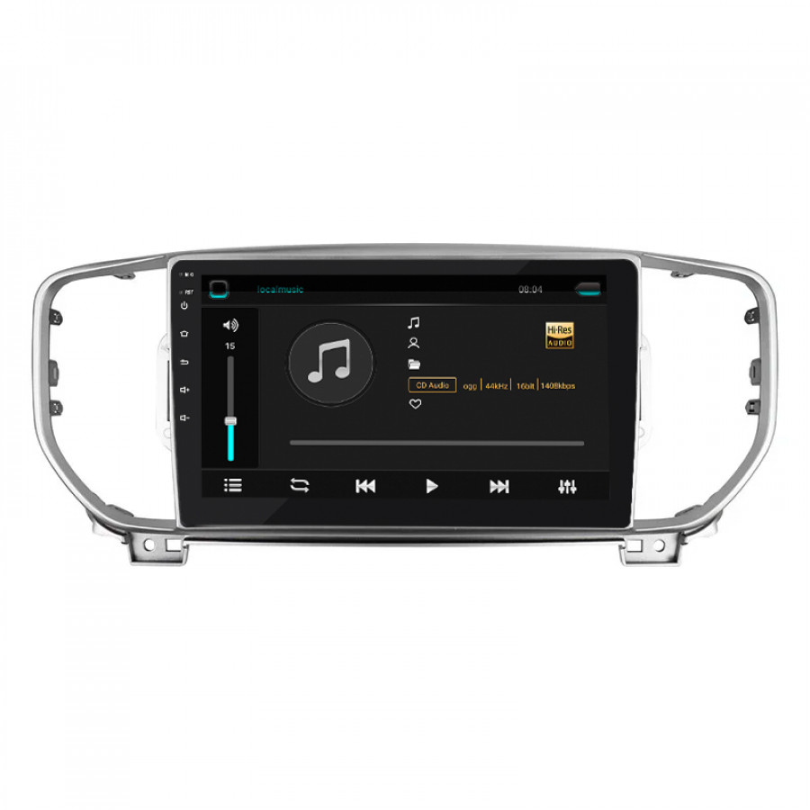 Штатная магнитола Lesko для Kia Sportage IV Рестайлинг 2018-н.в. экран 9" 2/32Gb 4G Wi-Fi GPS Top