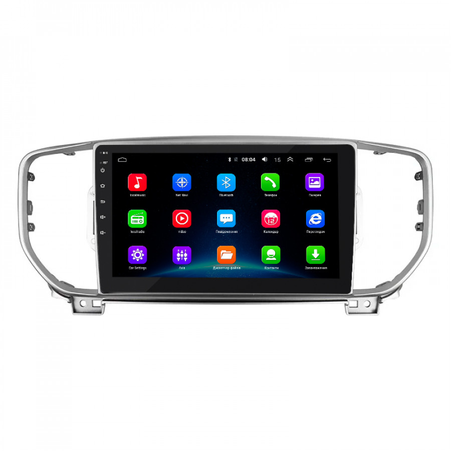 Штатная магнитола Lesko для Kia Sportage IV Рестайлинг 2018-н.в. экран 9" 2/32Gb Wi-Fi GPS Base