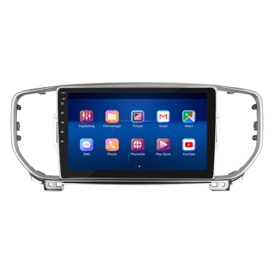 Штатная магнитола Lesko для Kia Sportage IV Рестайлинг 2018-н.в. экран 9" 6/128Gb 4G Wi-Fi GPS Top