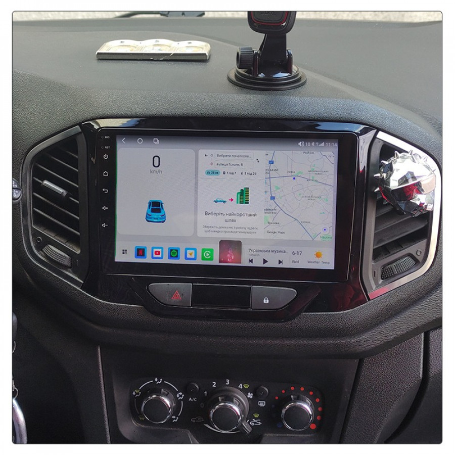 Штатная магнитола Lesko для LADA (ВАЗ) XRAY I 2015-н.в. экран 9" 2/32Gb Wi-Fi GPS Base