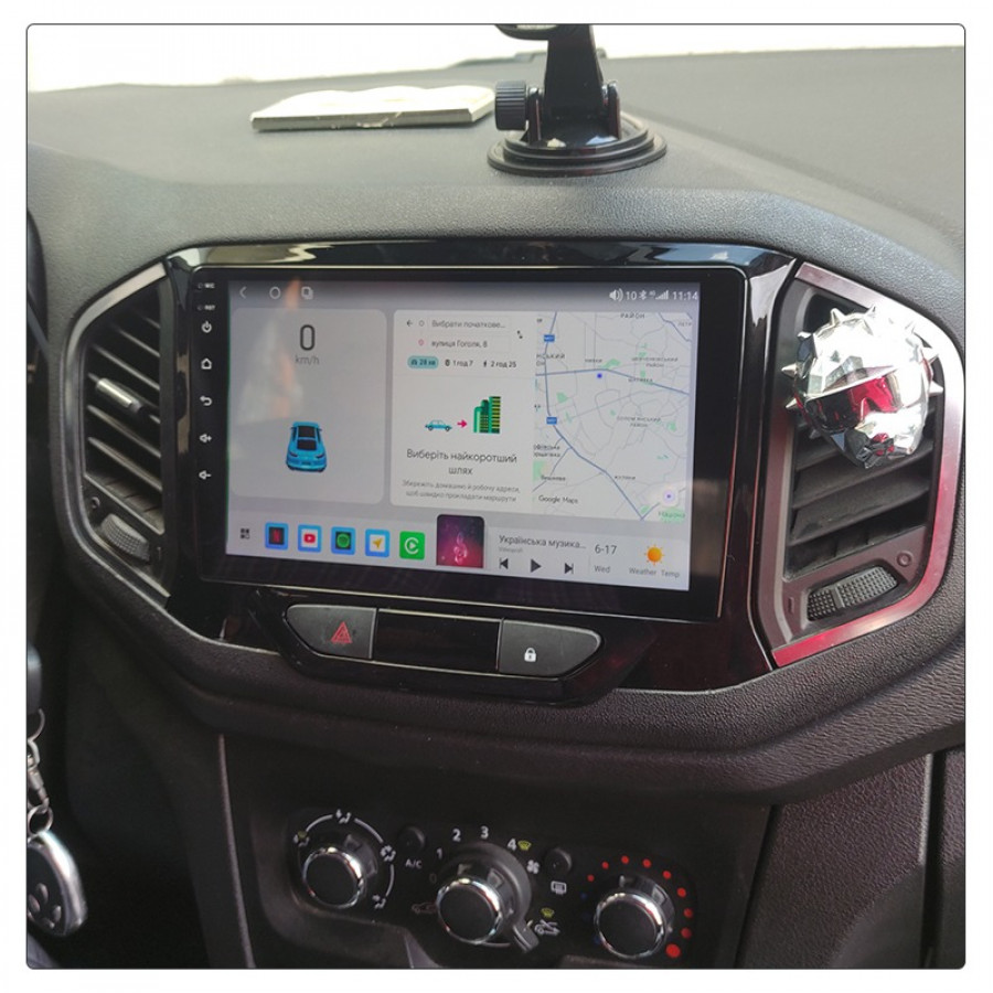 Штатная магнитола Lesko для LADA (ВАЗ) XRAY I 2015-н.в. экран 9" 2/32Gb 4G Wi-Fi GPS Top