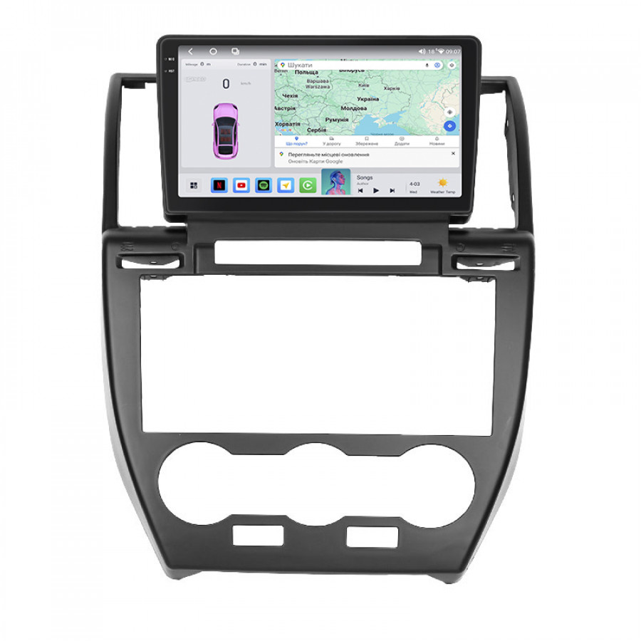Штатная магнитола Lesko для Land Rover Freelander II Рестайлинг 2010-2012 экран 9" 4/64 QLED CarPlay 4G Wi-Fi GPS 360 Prime