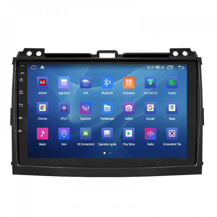 Штатная магнитола Lesko для Lexus GX I 2002-2009 экран 9" 2/32Gb CarPlay 4G Wi-Fi GPS Prime