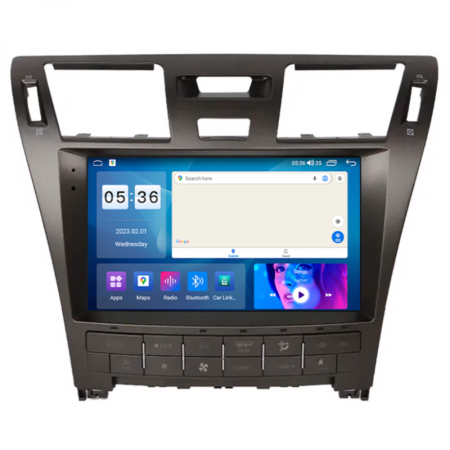 Штатная магнитола Lesko для Lexus LS IV Рестайлинг 2009-2012 экран 10" 4/64Gb CarPlay 4G Wi-Fi GPS Prime