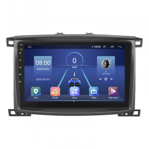 Штатная магнитола Lesko для Lexus LX II Рестайлинг 2002-2007 экран 10" 4/64Gb 4G Wi-Fi GPS Top