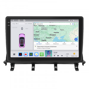 Штатная магнитола Lesko для Mazda 2 I (DY) 2003-2005 экран 10" 4/64 QLED CarPlay 4G Wi-Fi GPS 360 Prime