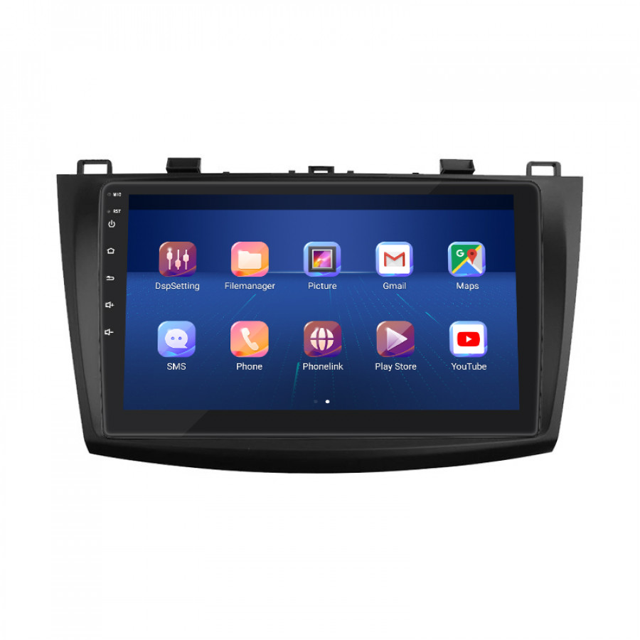 Штатная магнитола Lesko для Mazda 3 II (BL) 2008-2011 экран 9" 2/32Gb 4G Wi-Fi GPS Top