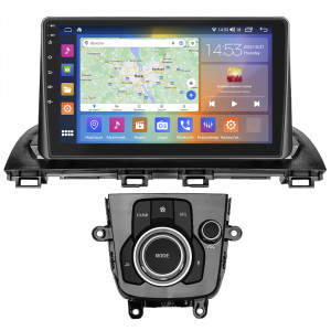 Штатная магнитола Lesko для Mazda 3 III (BM) Рестайлинг 2016-2019 экран 9" 4/64Gb CarPlay 4G Wi-Fi GPS Prime
