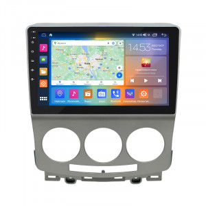 Штатная магнитола Lesko для Mazda 5 I (CR) Рестайлинг 2007-2010 экран 9" 4/64Gb CarPlay 4G Wi-Fi GPS Prime