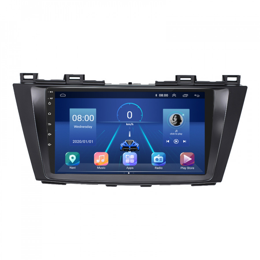 Штатная магнитола Lesko для Mazda 5 II (CW) 2010-2015 экран 9" 4/64Gb 4G Wi-Fi GPS Top