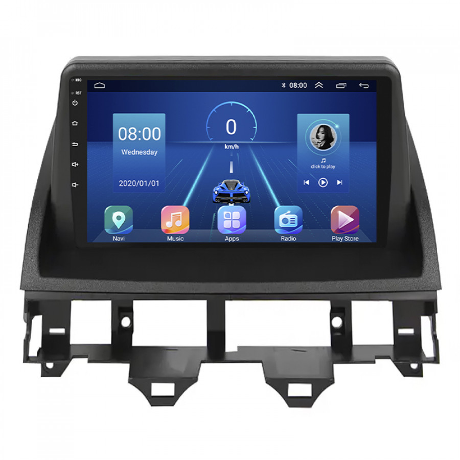 Штатная магнитола Lesko для Mazda 6 I (GG) 2002-2005 экран 9" 2/32Gb 4G Wi-Fi GPS Top
