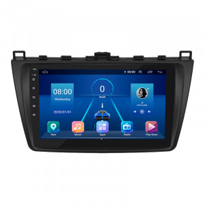 Штатная магнитола Lesko для Mazda 6 II (GH) 2007-2009 экран 9" 2/32Gb 4G Wi-Fi GPS Top