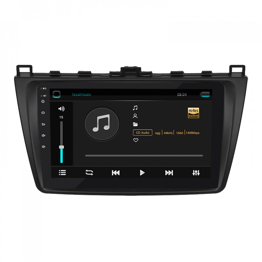 Штатная магнитола Lesko для Mazda 6 II (GH) Рестайлинг 2009-2013 экран 9" 2/32Gb 4G Wi-Fi GPS Top