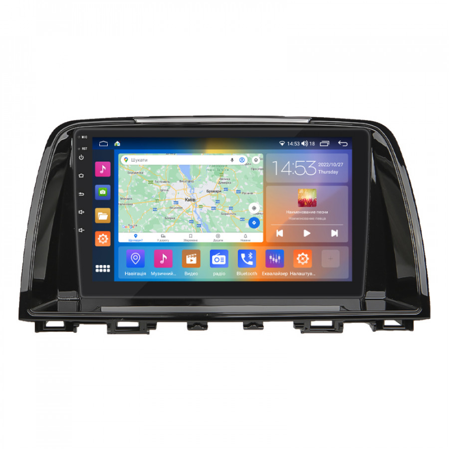 Штатная магнитола Lesko для Mazda 6 III (GJ) 2012-2015 экран 9" 4/64Gb CarPlay 4G Wi-Fi GPS Prime