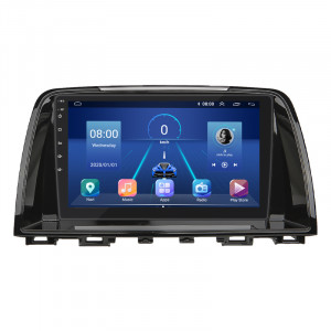 Штатная магнитола Lesko для Mazda 6 III (GJ) 2012-2015 экран 9" 6/128Gb 4G Wi-Fi GPS Top