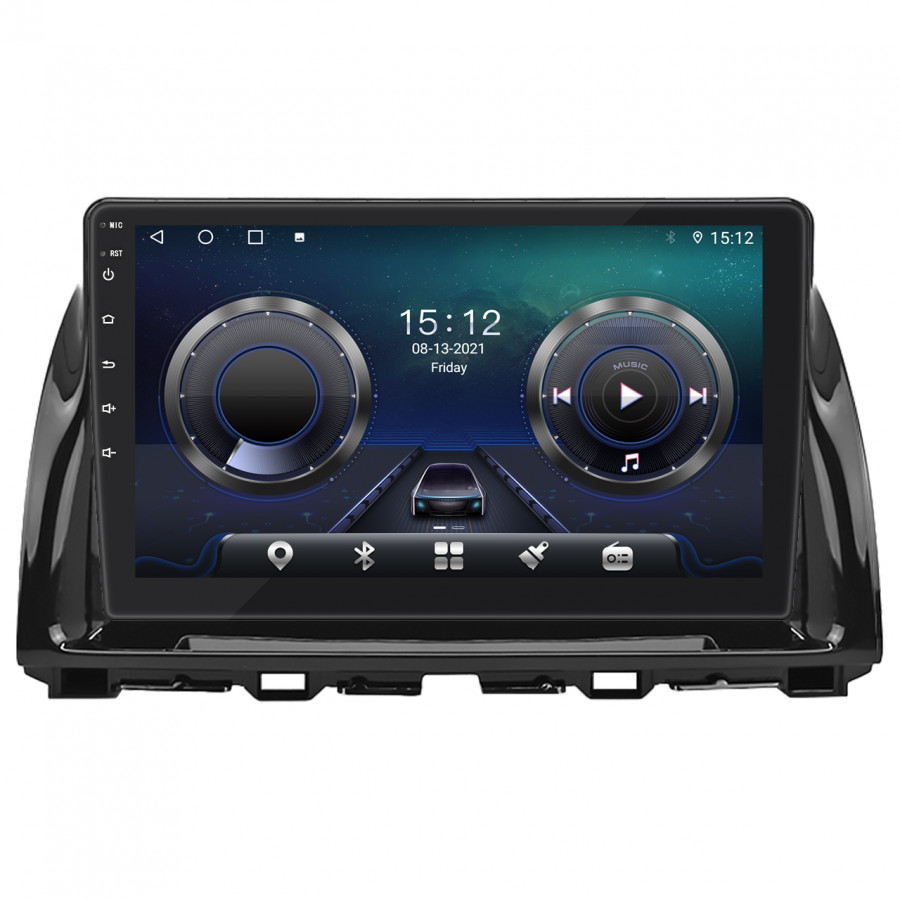 Штатная магнитола Lesko для Mazda CX-5 I Рестайлинг 2015-2017 экран 10" 4/64Gb 4G Wi-Fi GPS Top