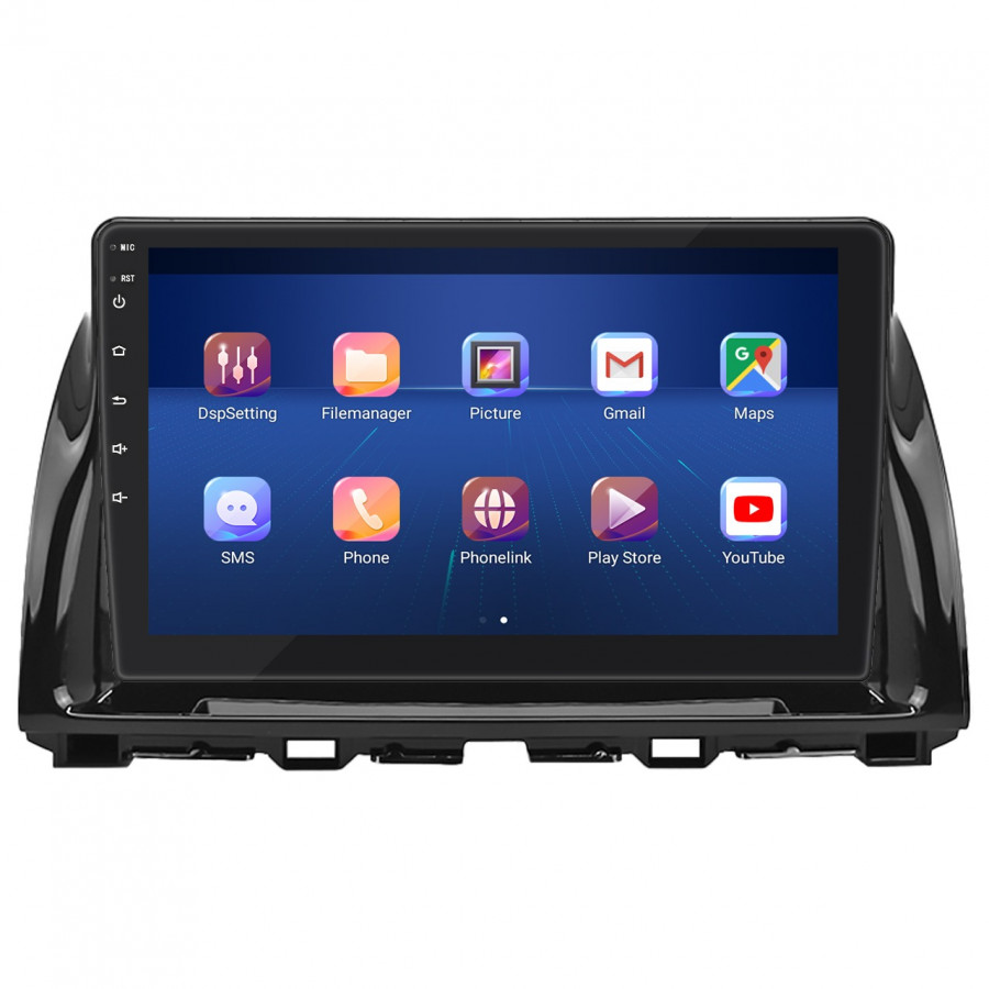 Штатная магнитола Lesko для Mazda CX-5 I Рестайлинг 2015-2017 экран 10" 6/128Gb 4G Wi-Fi GPS Top