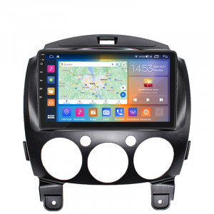 Штатная магнитола Lesko для Mazda Demio III (DE) 2007-2014 экран 9" 4/64Gb CarPlay 4G Wi-Fi GPS Prime