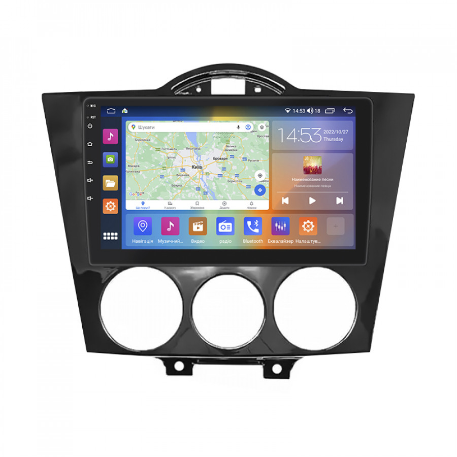 Штатная магнитола Lesko для Mazda RX-8 I 2003-2008 экран 9" 4/64Gb CarPlay 4G Wi-Fi GPS Prime