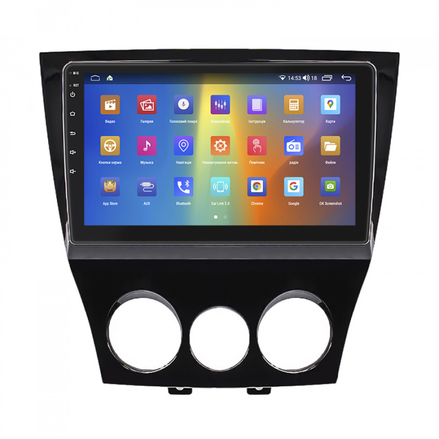 Штатная магнитола Lesko для Mazda RX-8 I Рестайлинг 2008-2012 экран 9" 2/32Gb CarPlay 4G Wi-Fi GPS Prime