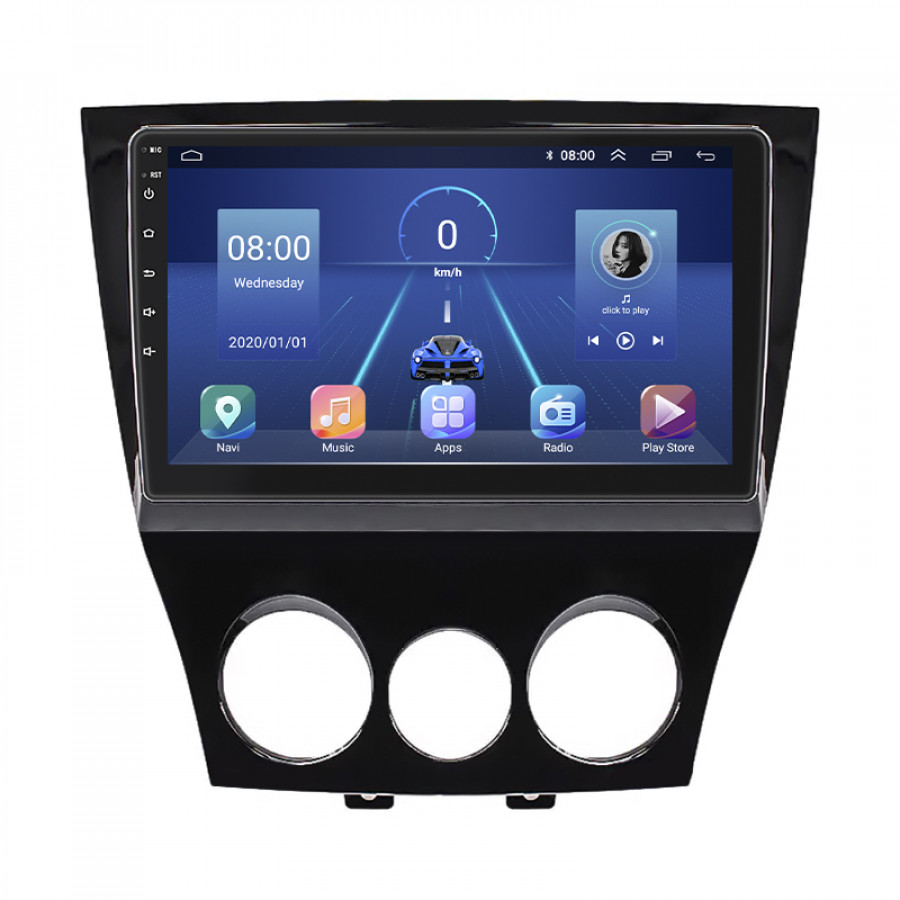 Штатная магнитола Lesko для Mazda RX-8 I Рестайлинг 2008-2012 экран 9" 2/32Gb 4G Wi-Fi GPS Top