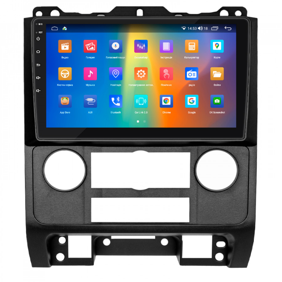 Штатная магнитола Lesko для Mazda Tribute II 2007-2011 экран 9" 2/32Gb CarPlay 4G Wi-Fi GPS Prime
