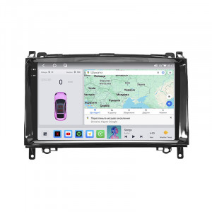 Штатная магнитола Lesko для Mercedes-Benz A-Класс II (W169) 2004-2008 экран 9" 4/64 QLED CarPlay 4G Wi-Fi GPS 360 Prime