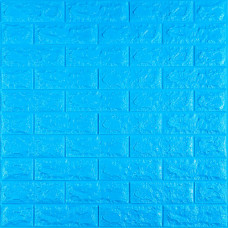 3D панель самоклеющаяся 700x770x7мм кирпич Синий (003-7) SW-00000060