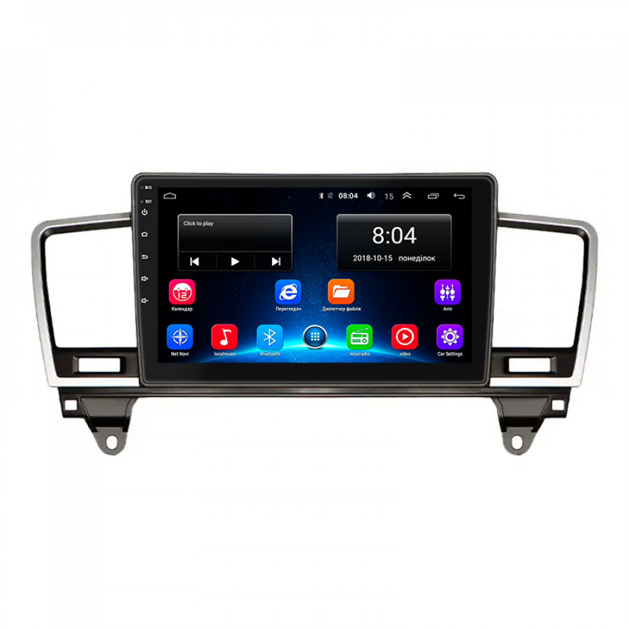 Штатная магнитола Lesko для Mercedes-Benz M-Класс III (W166) 2011-2015 экран 9" 2/32Gb Wi-Fi GPS Base
