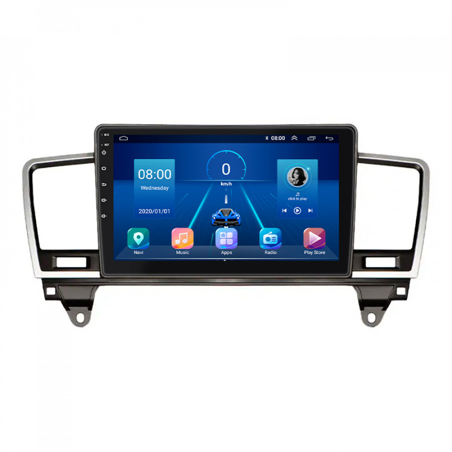 Штатная магнитола Lesko для Mercedes-Benz M-Класс III (W166) 2011-2015 экран 9" 6/128Gb 4G Wi-Fi GPS Top