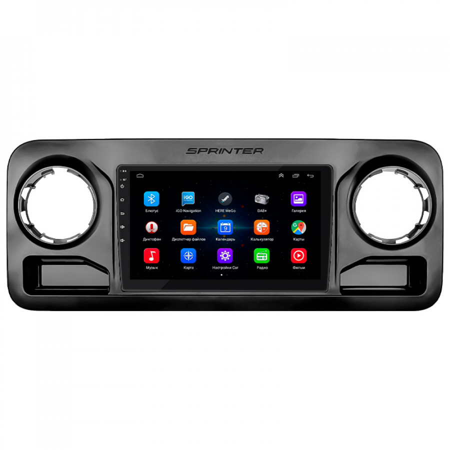 Штатная магнитола Lesko для Mercedes-Benz Sprinter III (W907/910) 2018-н.в. экран 10" 1/16Gb Wi-Fi GPS Base