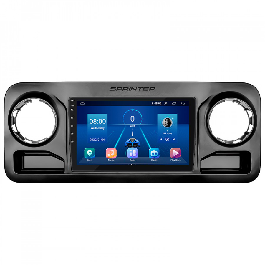 Штатная магнитола Lesko для Mercedes-Benz Sprinter III (W907/910) 2018-н.в. экран 10" 2/32Gb Wi-Fi GPS Base