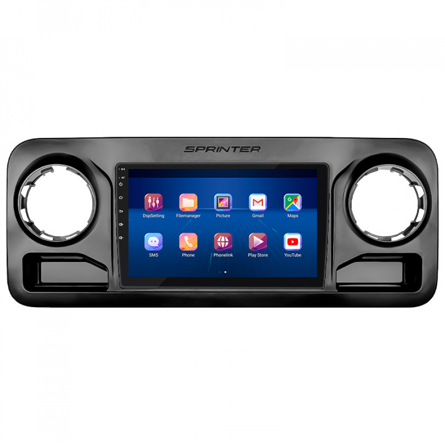 Штатная магнитола Lesko для Mercedes-Benz Sprinter III (W907/910) 2018-н.в. экран 10" 2/32Gb Wi-Fi GPS Base
